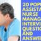 Assistant Nurse Manager Interview Questions and Answers